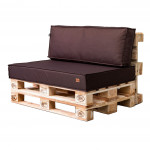 Paletové sedenie Golden Garden GG134 podsedák a vankúš 120cm x 80cm x 15cm hnedá